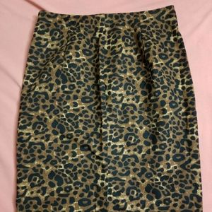 Animal Print Leopard Pencil Skirt
